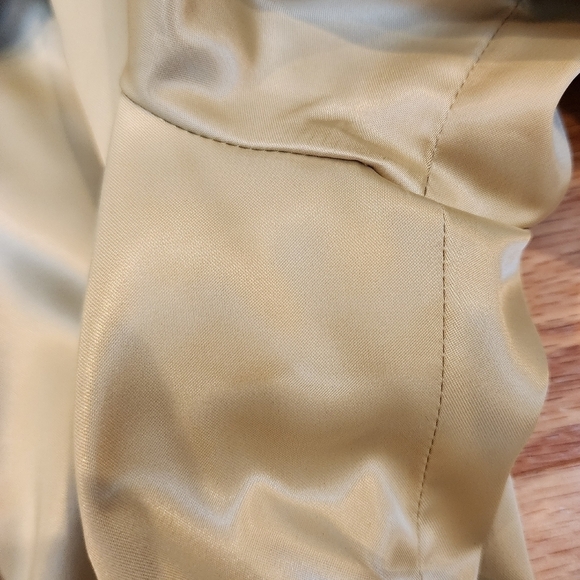 Vintage VERTIGO PARIS Satin Trench-Style Dress - Picture 16 of 16